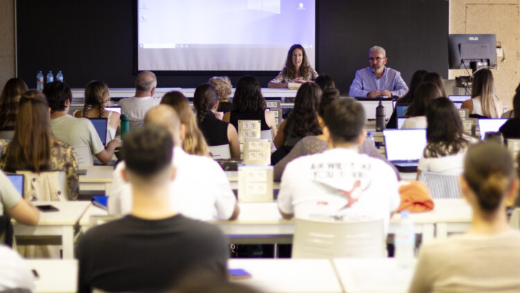 Sonia Díaz y Francisco José Torres durante las Jornadas