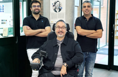 desde la izquierda, Antonio Moreno, Antonio Pérez Pulido y Pablo Mier en el CABD.