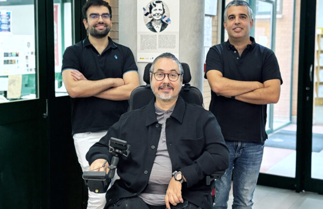 desde la izquierda, Antonio Moreno, Antonio Pérez Pulido y Pablo Mier en el CABD.