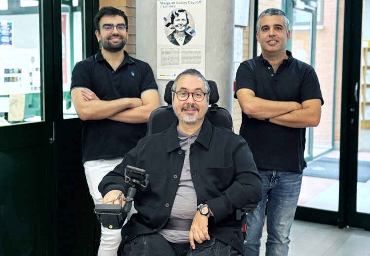  desde la izquierda, Antonio Moreno, Antonio Pérez Pulido y Pablo Mier en el CABD. 