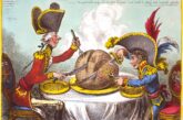 The Plumb-pudding in danger (1805), caricatura de James Gillray | WIKIMEDIA