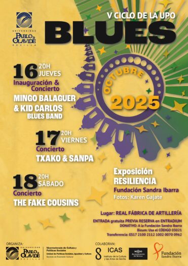 V CICLO DE BLUES DE LA UPO. Del 16 al 18 de octubre. Real Fábrica de Artillería.