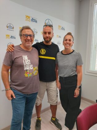 Luis Villagarcía, Juan Ramos y María José Molina