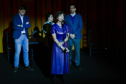 Laura Gómez, vicerrectora de Cultura y Políticas Sociales, en el acto inaugural del festival