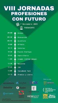 Jornadas Profesiones con Futuro: 7 de Noviembre, 9 horas