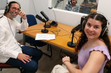 Luis Navarro, Tatiana García y Javier Águila en el estudio de RadiOlavide