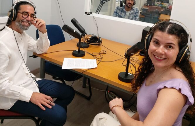 Luis Navarro, Tatiana García y Javier Águila en el estudio de RadiOlavide