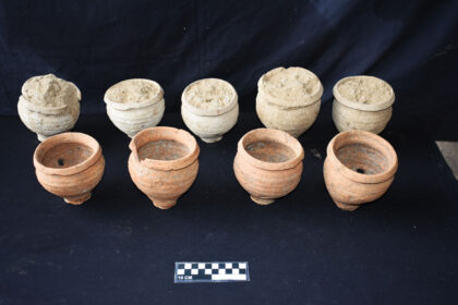 Macetas recuperadas en Villa Adriana