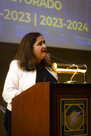 Rosario Moreno ha hablado en representación del profesorado