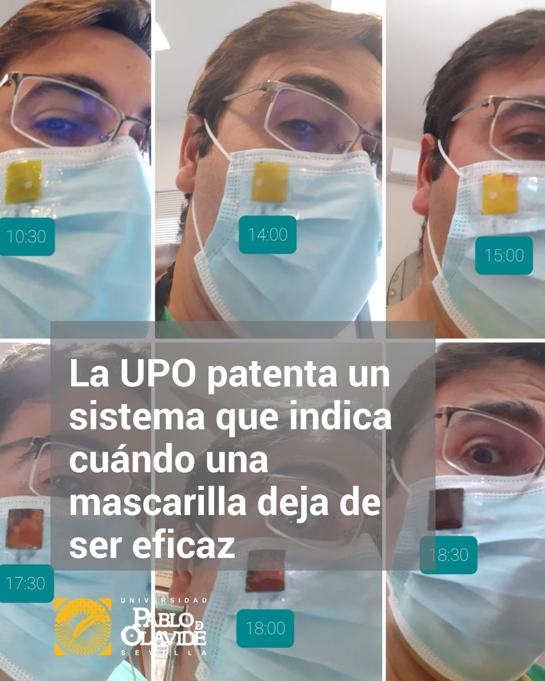 😷 La Universidad Pablo de Olavide ha obtenido una patente europea para un sistema que indica visualmente cuándo una mascarilla deja de ser eficaz.

🔬  La invención ha sido desarrollada por el grupo de investigación OMEGAs, liderado por el profesor del Centro de Nanociencia y Tecnologías Sostenibles (CNATS) de la UPO José María Pedrosa, junto a los investigadores Javier Roales y David Rodríguez, en colaboración con el empresario sevillano José Antonio Rodríguez, quien ya ha iniciado los primeros pasos para su comercialización.

La tecnología patentada propone una solución práctica: un pequeño indicador adherido a la superficie externa de la mascarilla, que contiene un sistema químico diseñado para cambiar de color de forma irreversible tras un tiempo de uso prefijado. 

🟡➡️⚫ El dispositivo pasa de un estado ligeramente amarillento a un tono oscuro visible, alertando de que la mascarilla debe ser sustituida y puede adaptarse a distintos tipos de mascarilla (quirúrgicas, FFP2, N95) y condiciones de trabajo, sin alterar sus prestaciones.

 ❌ Usar una mascarilla más allá del tiempo recomendado reduce su capacidad filtrante y puede suponer un riesgo para la salud. Hasta ahora, no existía un sistema sencillo que avisara de forma clara.

“El objetivo de esta patente es ofrecer una herramienta muy simple y de bajo coste que ayude a usar las mascarillas de forma más segura y responsable”, señala el profesor José M. Pedrosa. “No basta con llevar mascarilla, es fundamental saber si sigue cumpliendo su función protectora durante todo el tiempo de uso” subraya.

🤝 La explotación comercial de esta tecnología corresponderá al empresario José Antonio Rodríguez, co-inventor de la patente, que trabaja ya en el desarrollo de los primeros prototipos y en la búsqueda de alianzas con empresas del sector sanitario y de equipos de protección individual. Esta colaboración entre la UPO y el tejido empresarial andaluz refuerza el papel de nuestra universidad como generadora de conocimiento transferible y con impacto directo en la sociedad.

🔗 Link a la noticia completa en la Bio.

#UPOinvestiga #Innovación #Patente #Salud #Mascarilla #CNATS

.