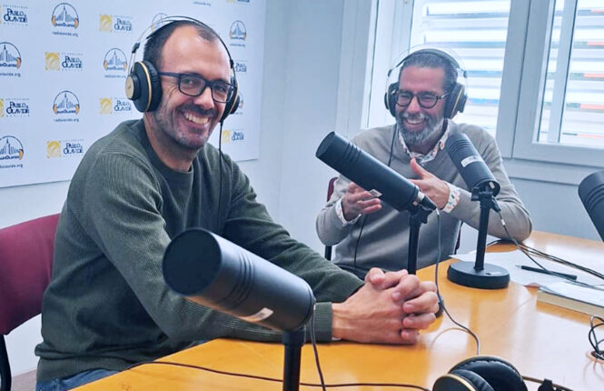 Isaac Rosa y Luis Navarro durante el programa