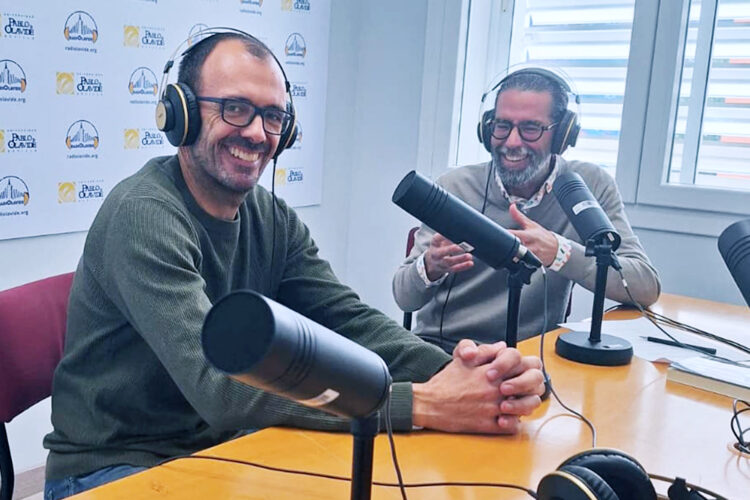 Isaac Rosa y Luis Navarro durante el programa