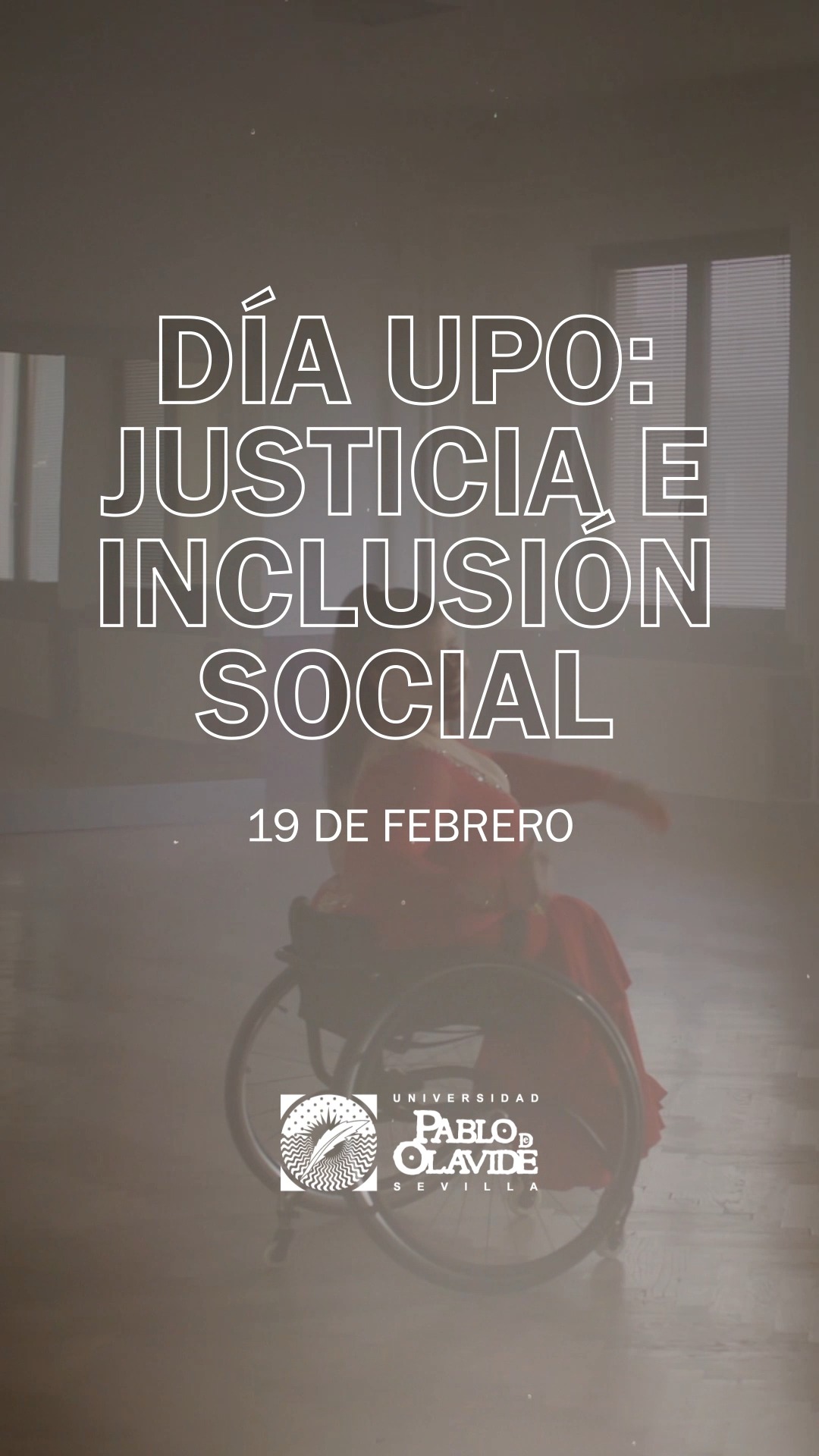 Día UPO: Justicia e inclusión social

La UPO junto a @soifi4equality acoge un Congreso que reúne talleres interactivos y voces que están generando conversación y cambios.

📅 ¿Cuándo? El próximo 19 de febrero

📍 ¿Donde? En la Plaza América del campus UPO

🕘 A las 10.30h

Contaremos con ponentes como @annarce_solohayuno , @stuntmanmarta y Trinidad Cabrero, junto a otros grandes profesionales, que aportarán miradas actuales, rigurosas y necesarias. Podéis encontrar toda la información sobre las ponenecias en nuestra web.

Pero no será solo un ciclo de ponencias. Habrá dinámicas participativas y talleres experienciales pensados para que los participantes no solo escuchen, sino que formen parte activa de la experiencia.

Un espacio para reflexionar, cuestionar, compartir y salir del aula con algo más que apuntes.

Si estudias o trabajas en la UPO, reserva la fecha.

🔗 Link al formulario de inscripción en la Bio.

El 19 de febrero nos vemos allí.

#CongresoUPO #JusticiaSocial #inclusión #UniversidadPablodeOlavide #LaOlavideEresTú