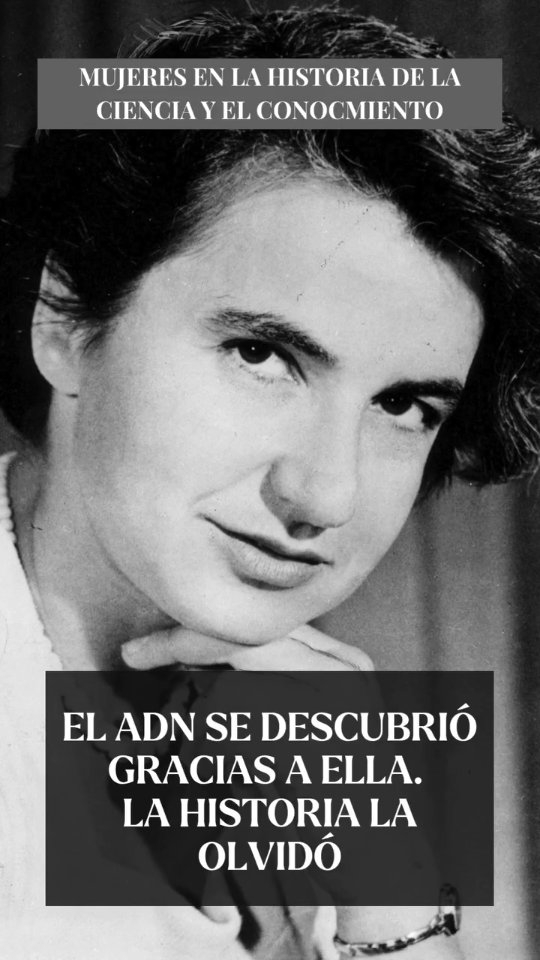 👩‍🔬 La ciencia tiene historias que no siempre se contaron bien.

Y mujeres que cambiaron el conocimiento, aunque durante años quedaron en segundo plano.

Hoy hablamos de Rosalind Franklin.

Le damos visibilidad porque la historia de la ciencia no está completa si faltan ellas.

#11F #8M #MujeresEnLaCiencia
#RosalindFranklin #ADN #ReferentesFemeninos