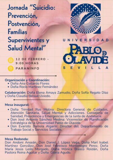 jornadas 'Suicidio: Prevención, Postvención, Familias Supervivientes y Salud Mental'