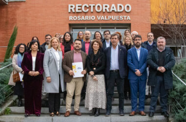 Representantes de los municipios que participan en el Aula Abierta de Mayores en el Rectorado