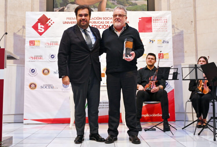 Iván Pestaña y Juan Manuel González en los Premios Implicación Social 