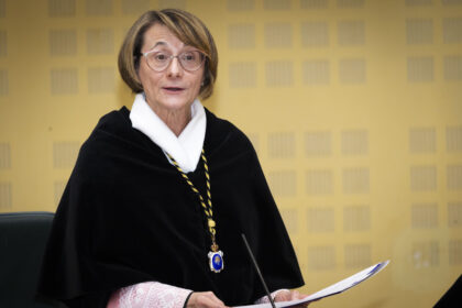 Eva Alcón Soler durante su discurso