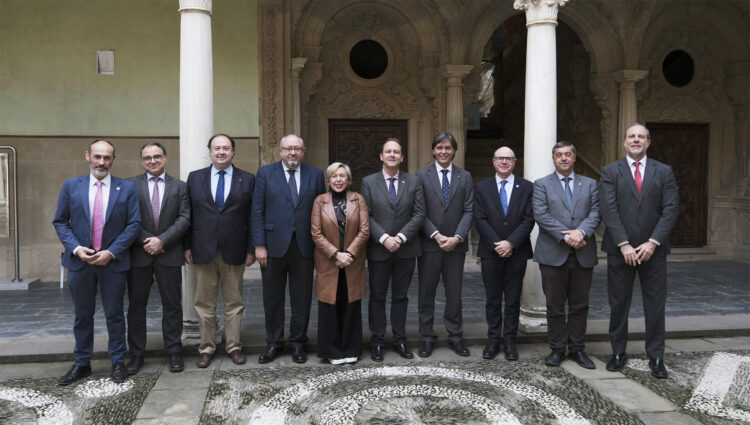 Rectora y rectores de las diez universidades públicas de Andalucía
