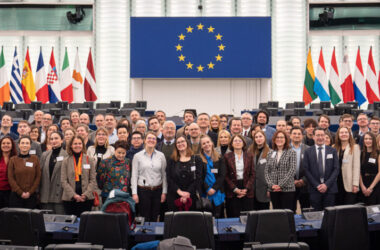 Responsables de EPICUR en la sede de la Comisión