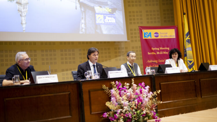 Pedro López, Francisco Oliva, Hiroshi Hishida y Sandra Fachelli