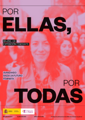 exposición 'Por ellas, por todas: avanzando hacia un futuro feminista' (cartel)