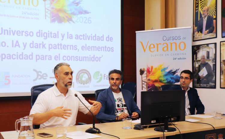 Rubén Sánchez, Francisco Infante y Miguel Ángel Serrano durante el taller