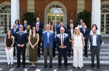 Encuentro de la Junta Rectora de CRUE con el presidente del Gobierno, Pedro Sánchez, en La Moncloa. Foto: Pool Moncloa/Borja Puig de la Bellacasa