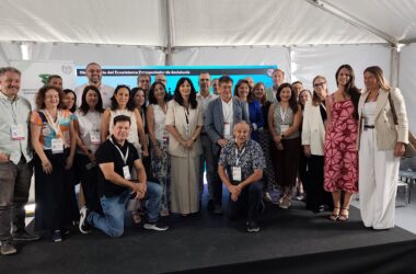 Representantes de las instituciones participantes en el del Observatorio del Ecosistema Emprendedor de Andalucía