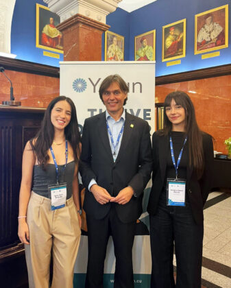 Sofía Amil, Francisco Oliva y Ariadna Sousa en Torun