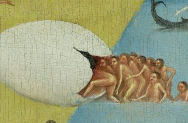 Detalle del panel central de El jardín de las delicias, de El Bosco. Museo del Prado