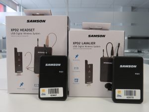 Conjunto Samson Lavalier de micrófono inalámbrico de solapa y emisor de petaca FCSLab