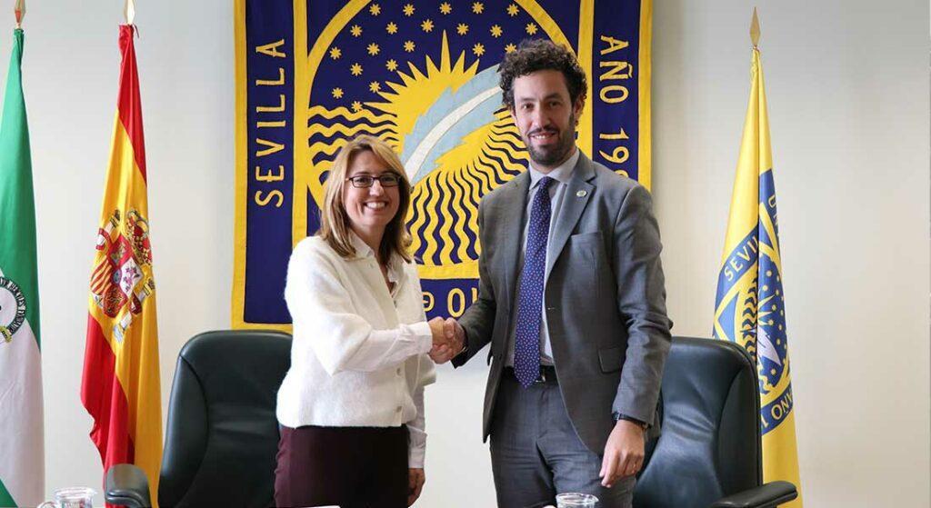 Firma del acuerdo entre la Universidad Pablo de Olavide y la Escuela Superior de Hostelería de Sevilla