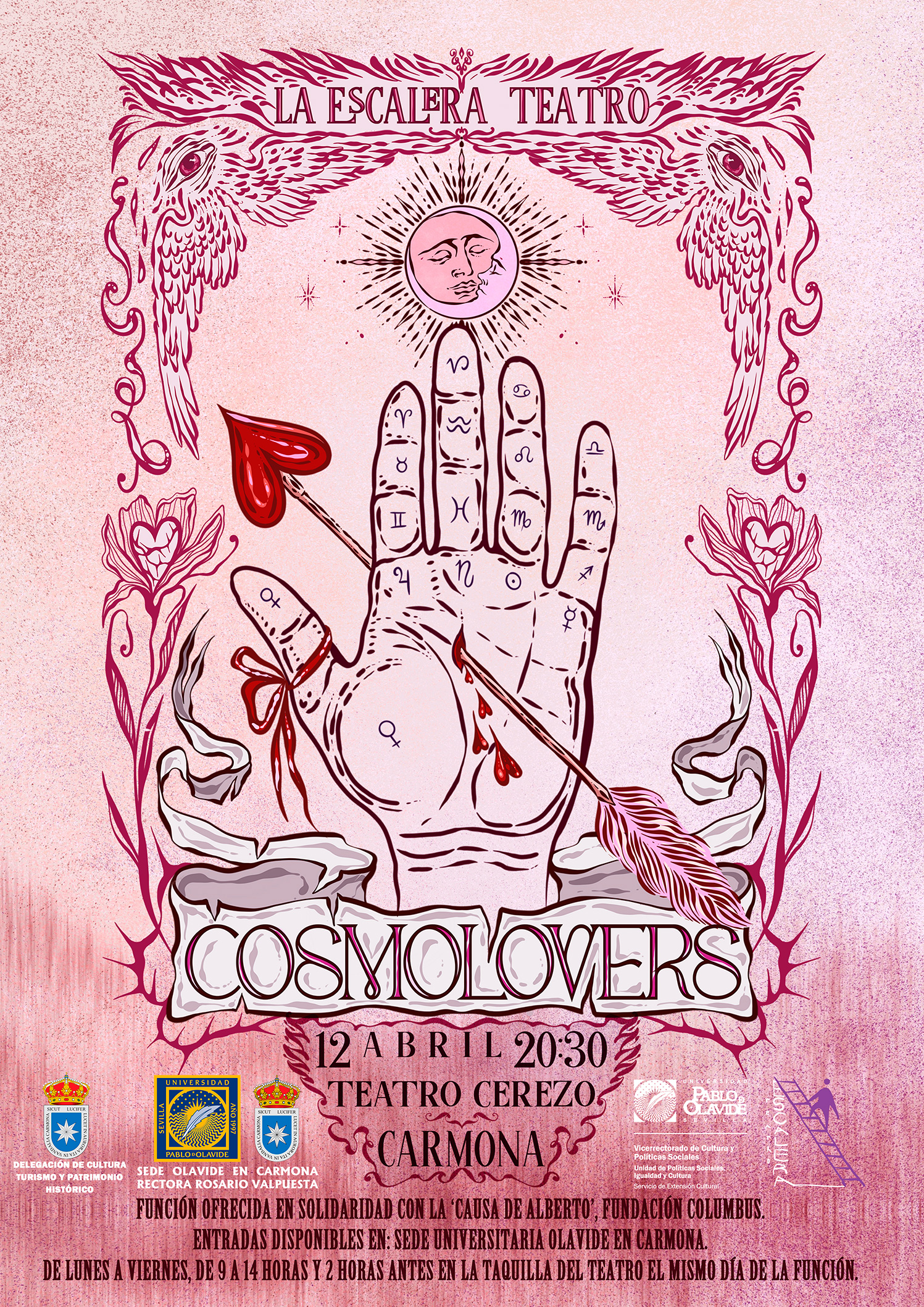 La Escalera Teatro estrena en Carmona ‘Cosmolovers’, una propuesta con fines solidarios