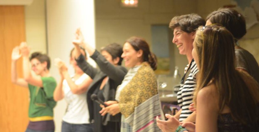 Algunas de las compañeras del Observatorio en el IV Congreso de Economía Feminista. Foto de María Ramírez Leal.