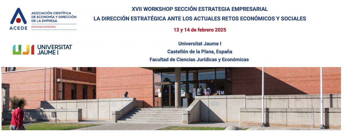 XVII Workshop La Dirección Estratégica ante los actuales retos económicos y sociales