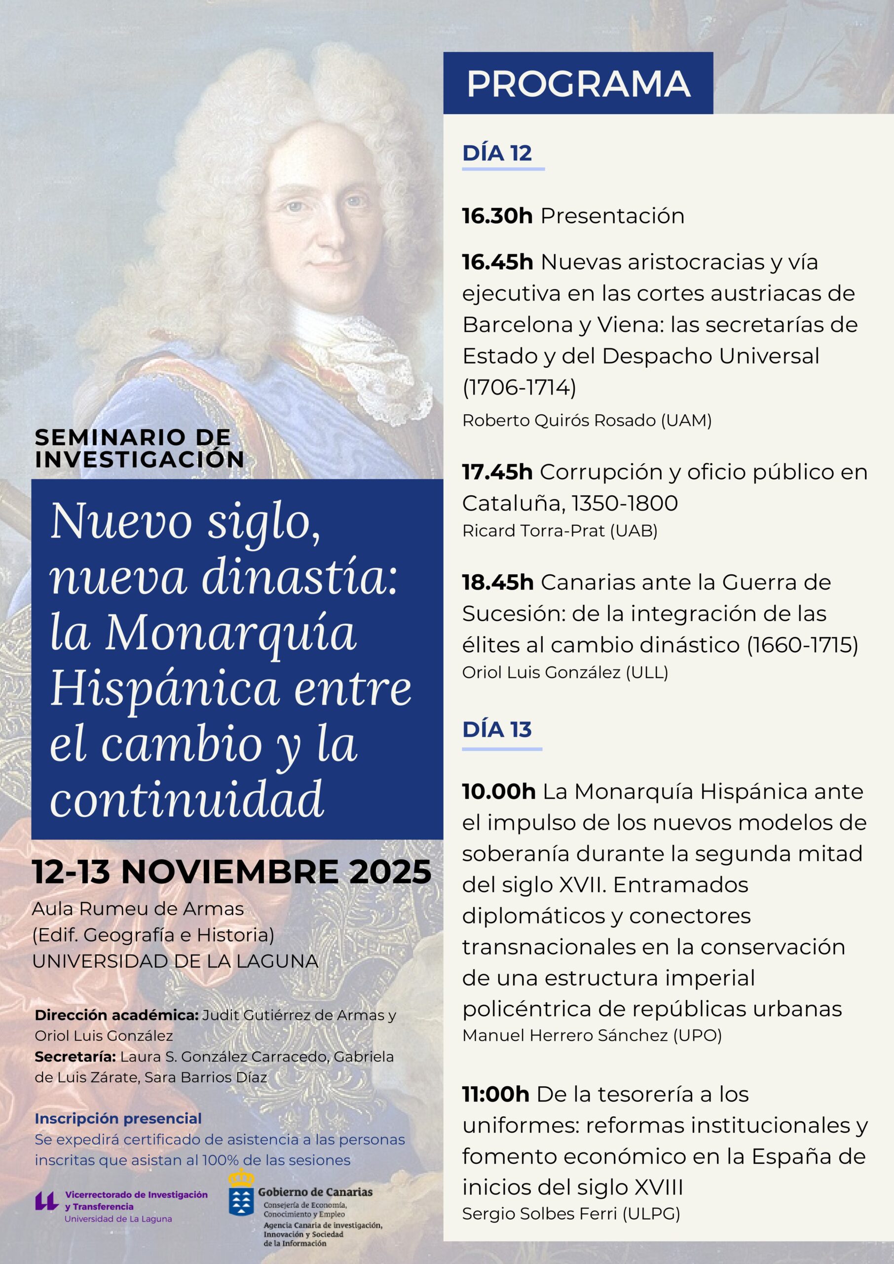 Seminario Nuevo Siglo Programa La Laguna Tenerife