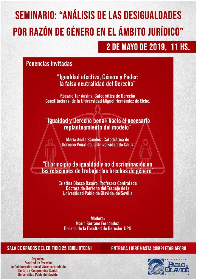 2019-programa seminario Analisis de las desigualdades por razon de genero