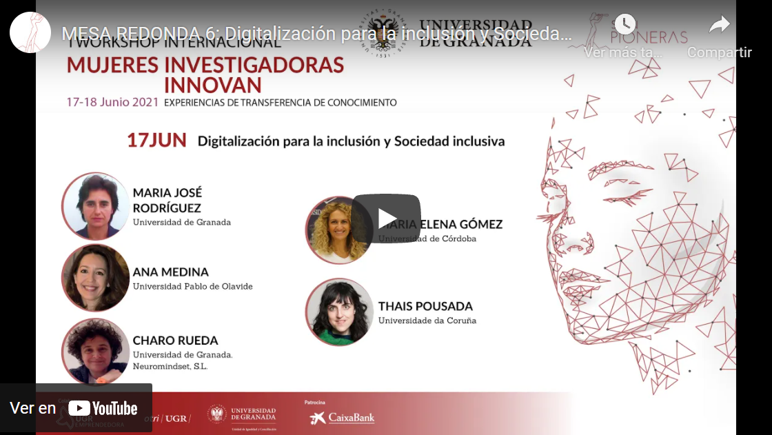 Ana Medina participa en el proyecto «Son Pioneras» de la Universidad de Granada