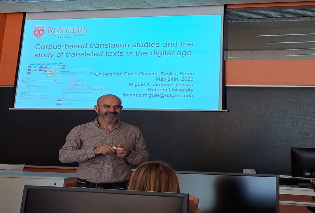 Miguel Á. Jiménez-Crespo imparte el seminario «Corpus-based Translation Studies and the Study of Translated Texts in the Digital Age»
