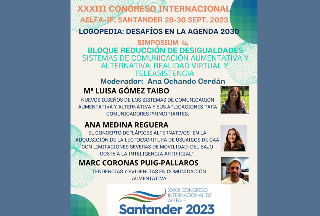 Cartel de la comunicación de Ana Medina en el Congreso Aelfa-if