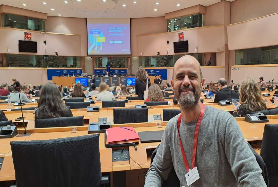 El profesor Sergio España en el Parlamento Europeo