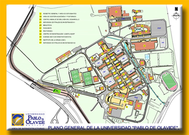 Plano de situacin y accesos de la UPO