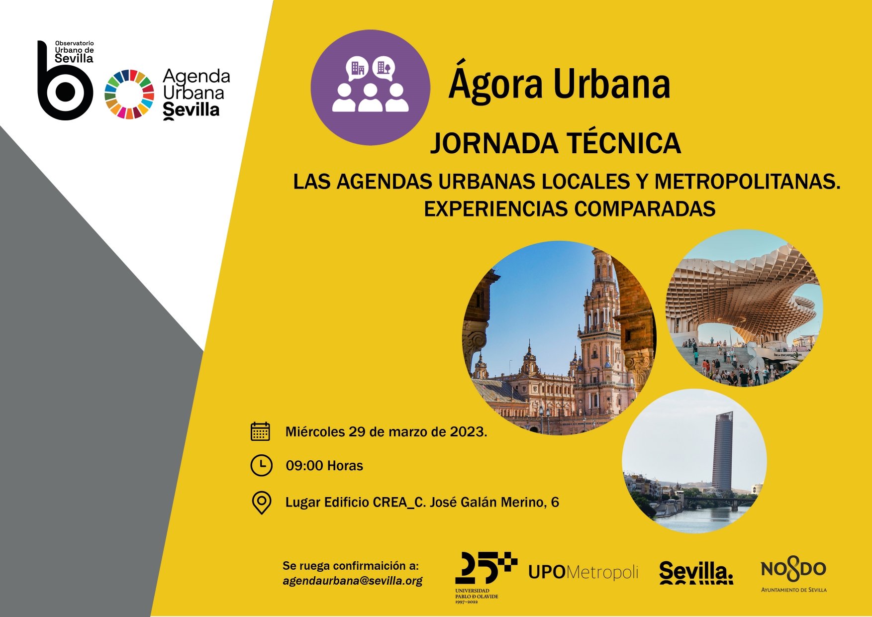 Jornada Técnica. Las Agendas Urbanas y Metropolitanas. Experiencias comparadas.