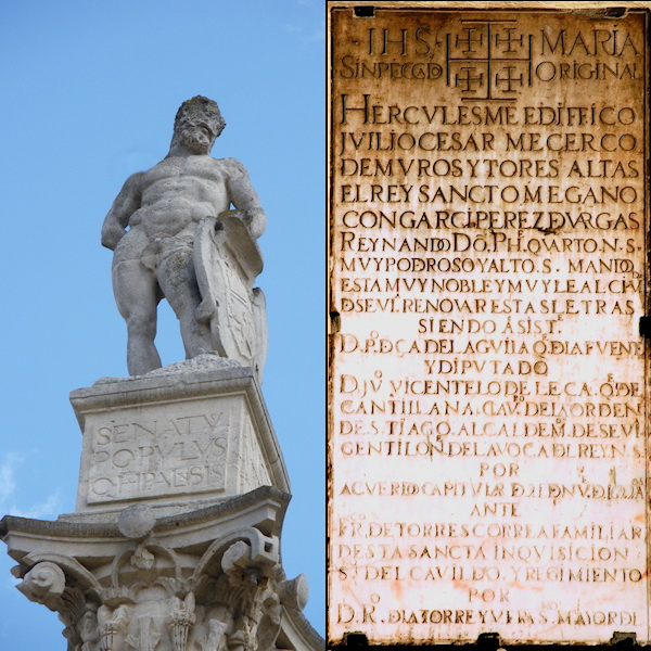 Estatua Hércules - alameda de Hércules, Sevilla