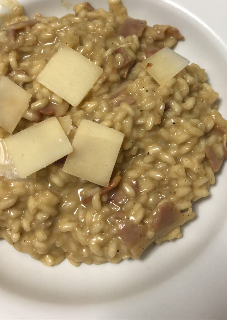 Risotto Carbonara Recetas para una cuarentena