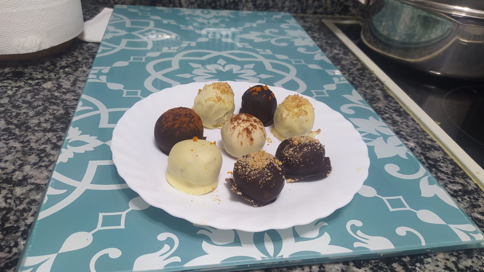 Trufas de queso y calabaza