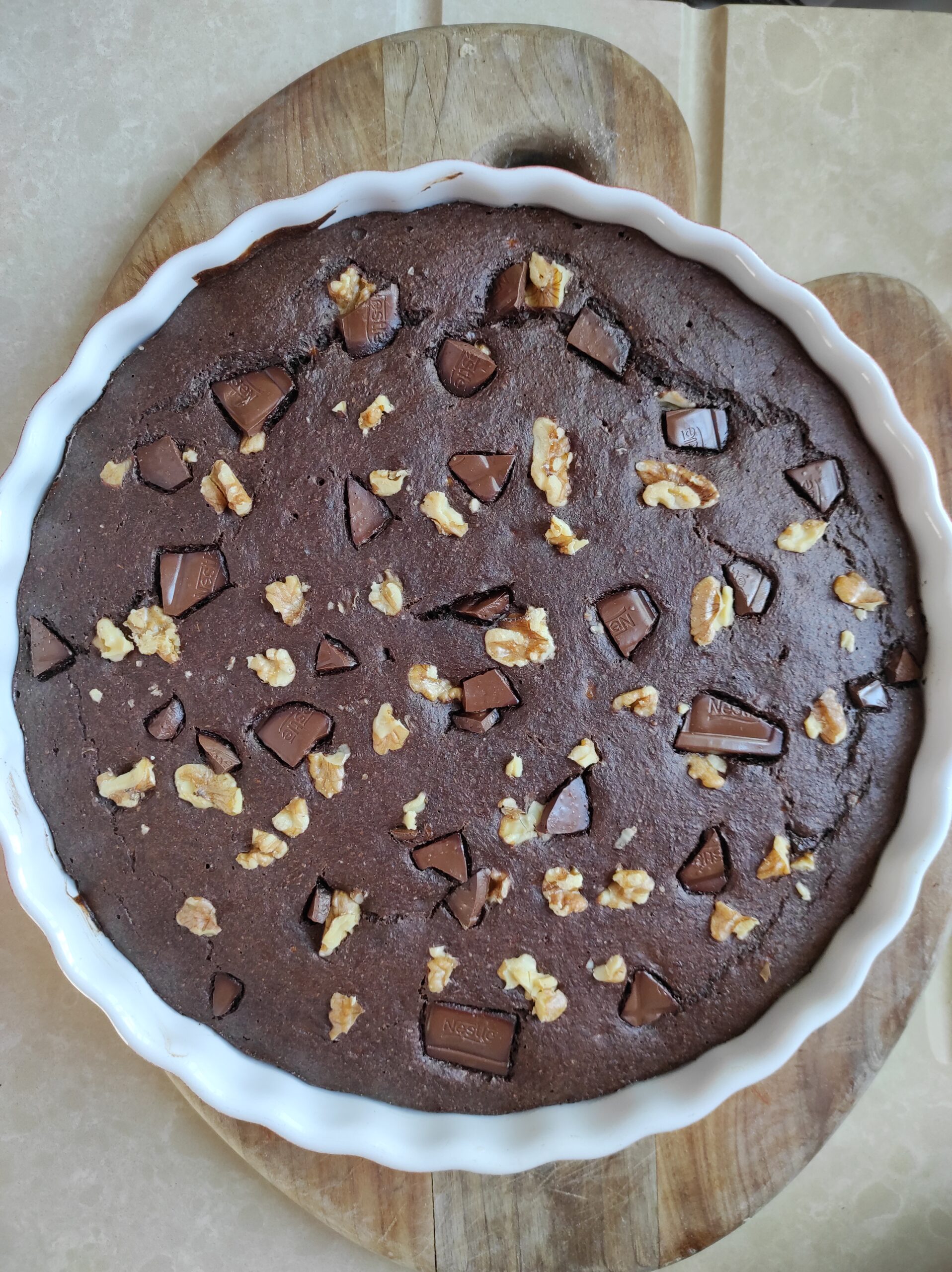 Bizcocho de plátano y cacao