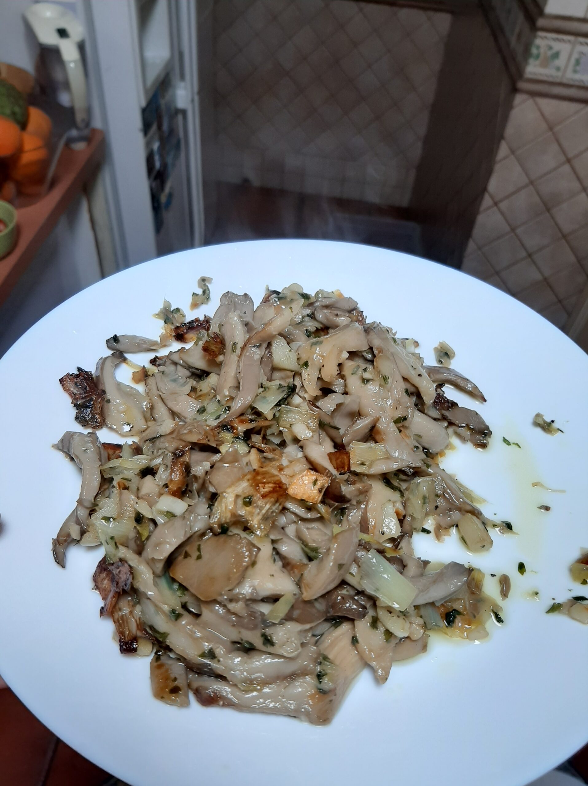 Setas al ajillo