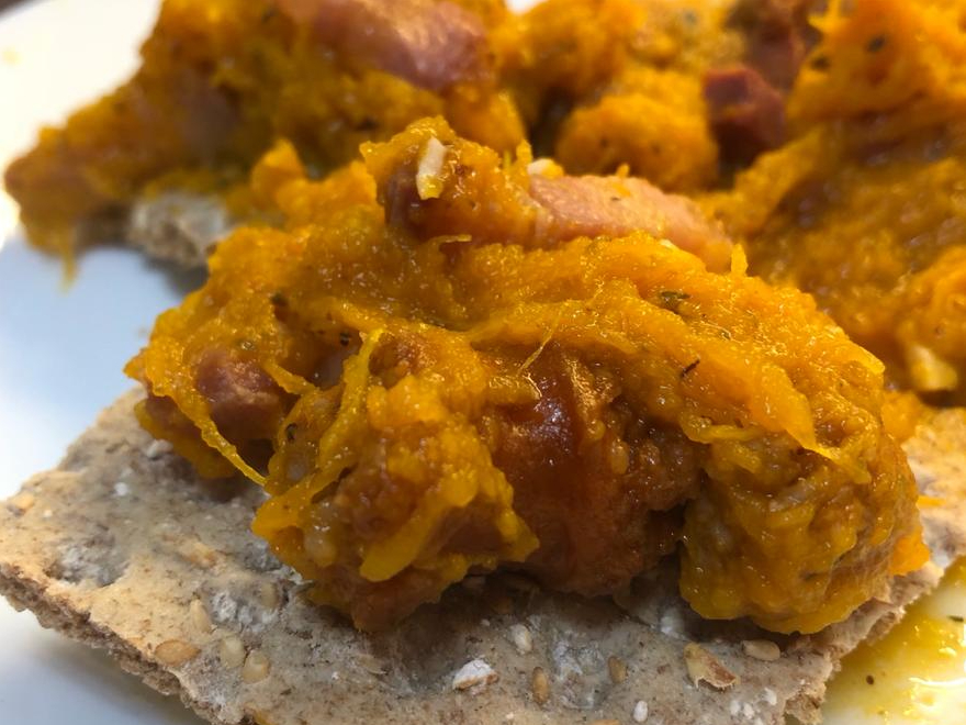 Calabaza frita